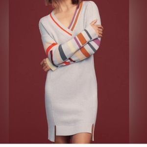 Anthropolgie Daily Practice Stripe Sleeve Sweater Dress